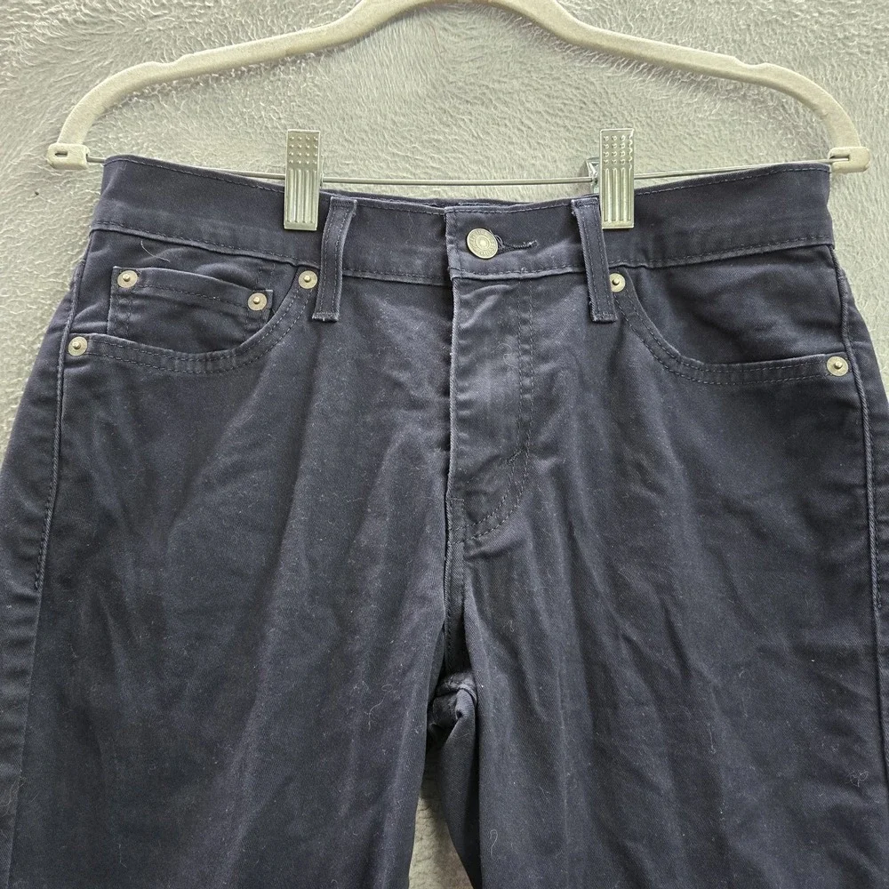 Levi's 511 Men Pants 29X30 Blue‎ Straight Slim Cotton Polyester Elastane